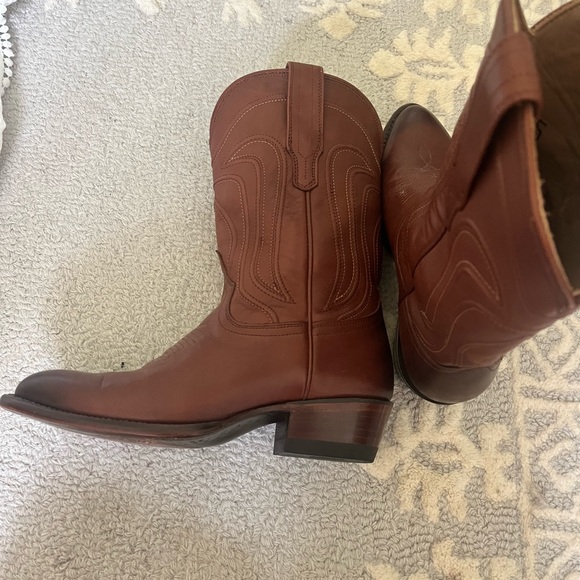 Tecovas Brown Cowboy Western Boots Classic Leather - Picture 3 of 6